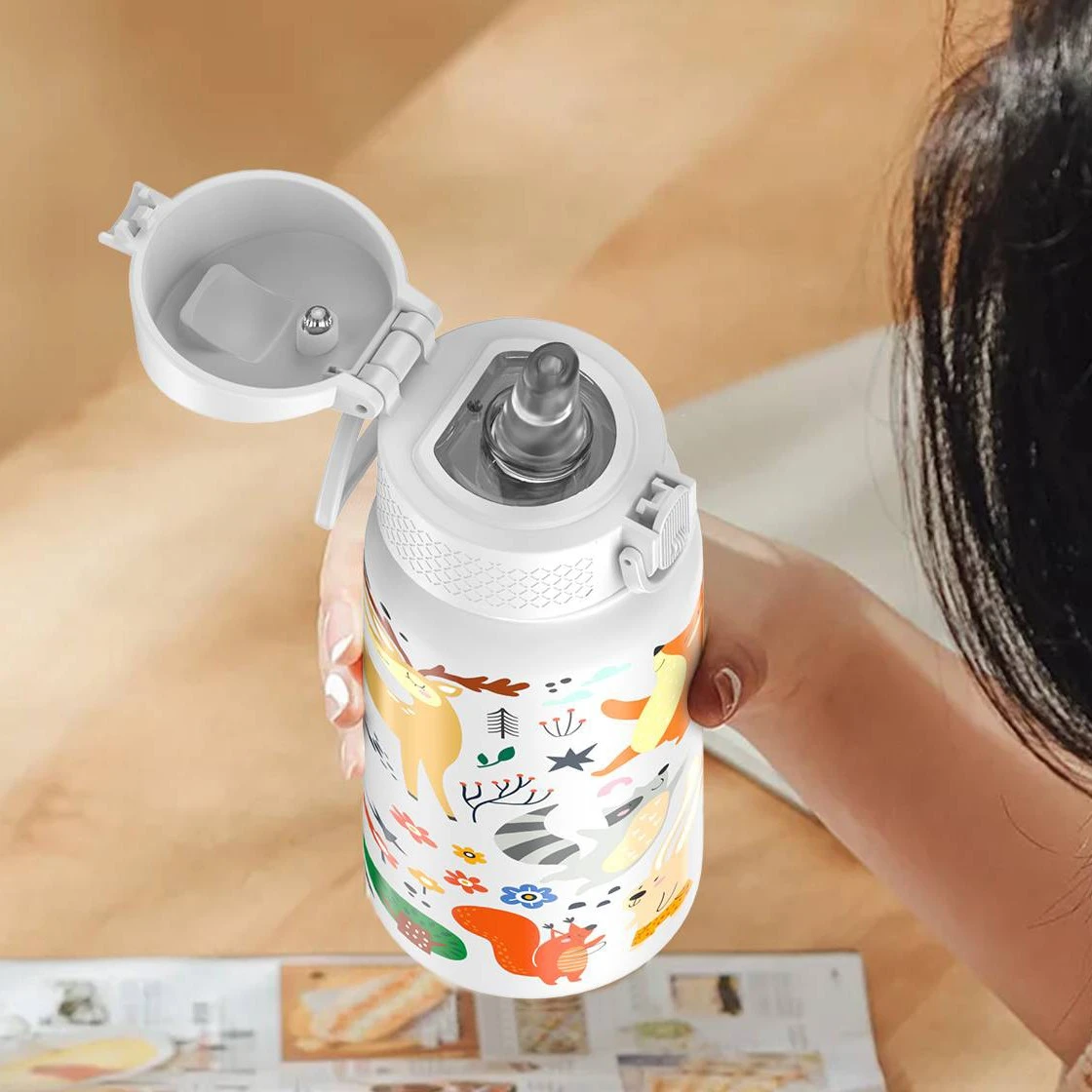 Shatterproof Children Thermos With Portable Strap